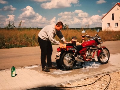 Erstes Motorrad mit 125 ccm: Daelim VT 125 - Gefahren 1999 - 2000.